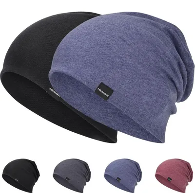 Immagine prodotto di Berretto da uomo e da donna, leggero, modello slouch, traspirante, elasticizzato, colore nero e blu