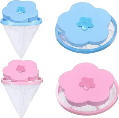 Produktbild von 4 Stück Haustier Haarentferner für Wäsche,Tierhaarentferner Waschmaschine, Flusenfänger für Waschmaschine, Haarfilterbeutel für Waschmaschine für Entfernt Tierhaare Fusseln