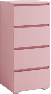 Obrázek produktu pro Furniture24 Cosmo Co7 komoda 4 zásuvky (světle růžová)