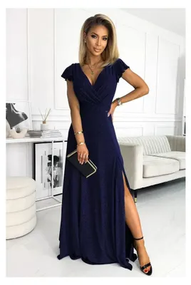 Produktbild von Kleid NUMOCO CRYSTAL 411-3 DUNKELBLAU Größe: XXXL