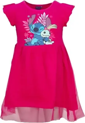 Produktbild von Disney Lilo und Stitch Kinder Mädchen Sommerkleid Kleid Gr 98-128 Baumwolle – 98