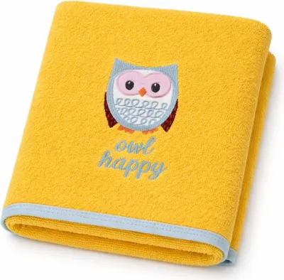 Produktbild von Egeria Kinder Handtuch - Eule 50 x 90 cm gelb Eule, gelb