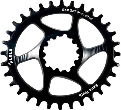 Obrázok produktu pre Lola Gxp Dm 6 Mm Offset Oval Chainring Silver 34t Silver 34t