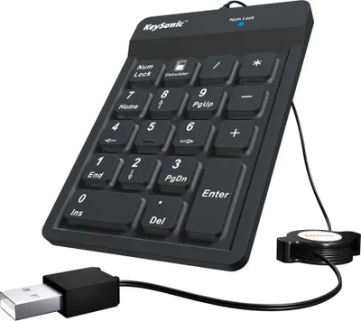 Obrázok produktu pre KeySonic ACK-118BK, USB, 18, Univerzálne, Čierna