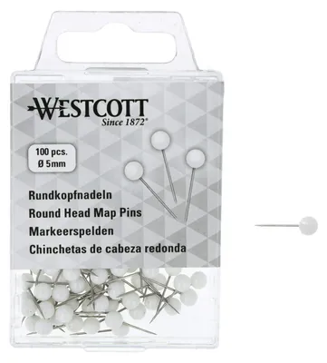 Productafbeelding van WESTCOTT E-10501 00 WESTCOTT Markeerpennen, maat 5, wit