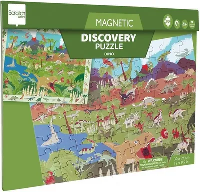 Obrázek produktu pro Magnetické puzzle a hra 2 v 1 Dinosauři