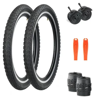 Immagine prodotto di Solidchoice - Set di 2 pneumatici per bicicletta, misura 20 x 1,75 pollici, adatti per biciclette da città e mountain bike