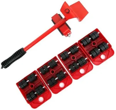 Productafbeelding van Ergonomische transportlifter met een constructie van kunststof/ijzer - 4 schuifregelaars - antislip - 105x80x22 mm