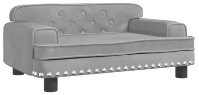 Obrázok produktu pre vidaXL Pelech pre psov svetlosivý 70x45x30 cm Velvet