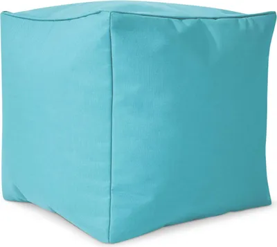 Produktbild von Green Bean® Sitzhocker "Cube" 40x40x40cm mit EPS Perlen Füllung - Fußhocker für Sitzsäcke - Türkis