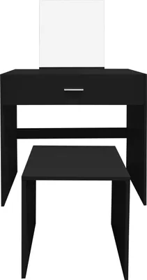 Produktbild von Aga Schminktisch mit Hocker MRDT13-MB Schwarz