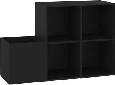 Produktbild von vidaXL Flur-Schuhschrank Schwarz 105x35,5x70 cm Holzwerkstoff