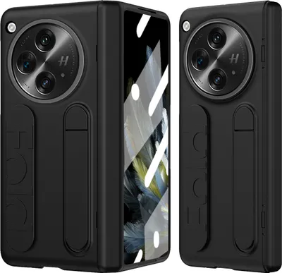 Obrázek produktu pro Pouzdro s popruhem na OnePlus Open vestavěnou ochranou displeje, stojánkem a ochrana pantu černé