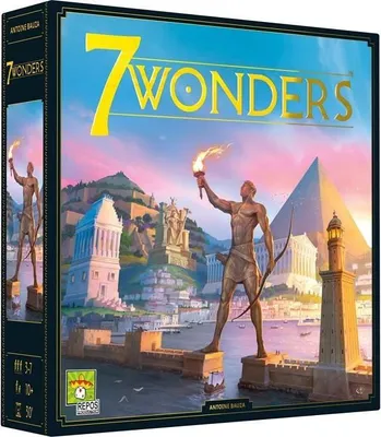 Immagine prodotto di Gioco da tavolo 7 Wonders Nuova versione, 3-7 giocatori, 10+ anni, 30 minuti