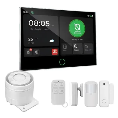 Obrázok produktu pre Inteligentný bezpečnostný systém RobiCam ITY-AK505, 7-palcový dotykový displej, TUYA, Wi-Fi, 4G, batéria 8 V, 5000 mAh