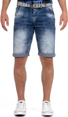 Produktbild von Cipo & Baxx Herren Regular Fit Shorts Stonewashed 21CB17 Blue W29