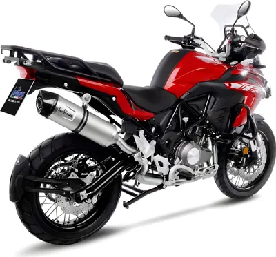 Image de Silencieux LeoVince SLIP-ON LV ONE EVO RACING acier inoxydable, bouchon en carbone pour Benelli TRK 502 X
