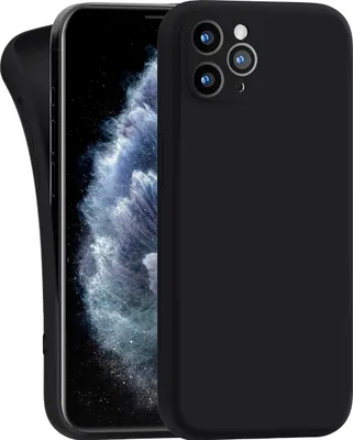 Produktbild von Hülle für Apple iPhone 11 Pro Max - Handyhülle mit Kameraschutz Cover aus Silikon in Schwarz