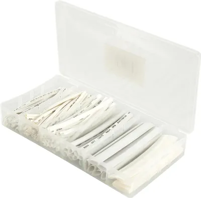 Produktbild von Schrumpfschlauch-Set McPower, 100-teilig in Sortimentsbox, weiß