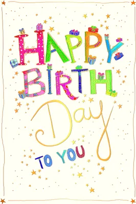 Produktbild von Geburtstag`s Art - Glückwunschkarte im Format 11,5 x 17