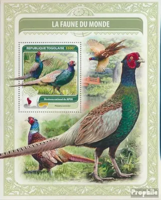 Produktbild von Briefmarken Togo 2016 Mi Block 1341 (kompl. Ausgabe) postfrisch Nationalvogel Japans