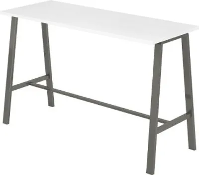 Produktbild von Hammerbacher Meeting Point "Industrial" Stehtisch MPA17 W/T= Weiß/Rohrstahl