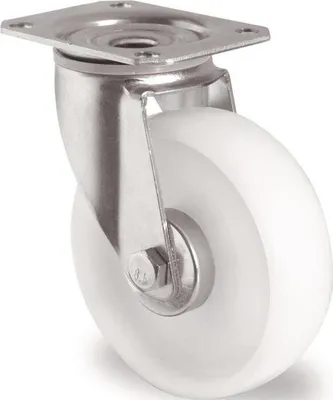 Immagine prodotto di Ruota girevole Ø 200 mm Portata 350 kg Piastra in poliammide L135xL110 mm
