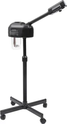 Produktbild von Professioneller Gesichtsdampfer - Standgerät - Ionischer Heißdampf - 360° drehbar & höhenverstellbar - Timer - 220 V - Schwarzes Gerät
