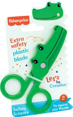 Obrázek produktu pro Fisher-Price Crocodile bezpečnostní nůžky 13 cm