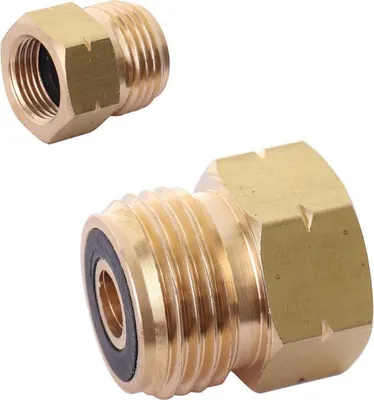 Obrázek produktu pro Adaptér pro přestavbu mezi malými a velkými propan-butanovými plynovými lahvemi 3/8" LH (levá) x 21,8"x1/14"L (vnější závit) - 1 ks