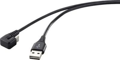 Produktbild von Renkforce USB-Kabel USB 2.0 USB-C® Stecker, USB-A Stecker 1.00 m Schwarz RF-4609276
