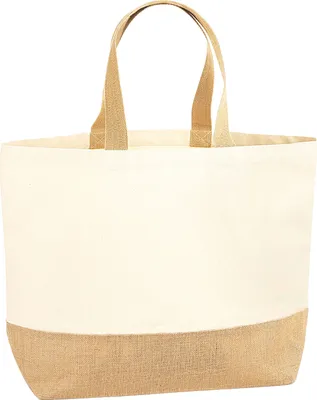 Obrázok produktu pre Westford Mill - Nákupná taška, laminovaná juta BC5530 (jedna veľkosť) (prírodná)