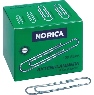 Produktbild von HANSAWERKE WEDO Norica waved - Büroklammern - 77 mm - Verzinkter