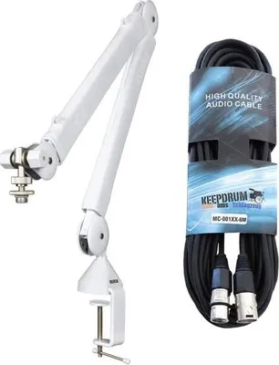 Image de Rode PSA1+ Bras de microphone Blanc avec câble XLR