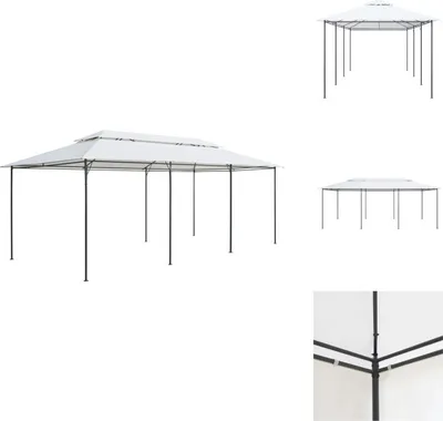 Obrázek produktu pro vidaXL Pavilon 600x298x270 cm Bílá 180g/m² - Pavilony a párty stany