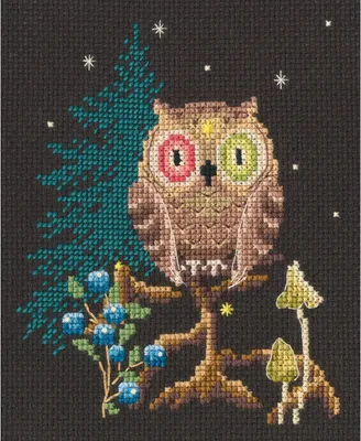 Produktbild von RTO Kreuzstich Stickpackung "Magische Nacht", Zählmuster, 11,5x14cm