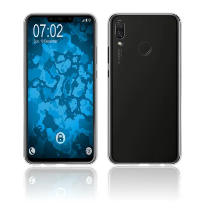 Produktbild von PhoneNatic Case kompatibel mit Huawei P Smart+ - Crystal Clear Silikon Hülle transparent Cover