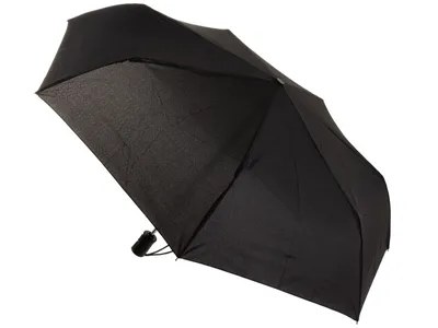 Produktbild von Happy Rain Essentials Taschenschirm mit Vollautomatik und Schirmhülle Schwarz