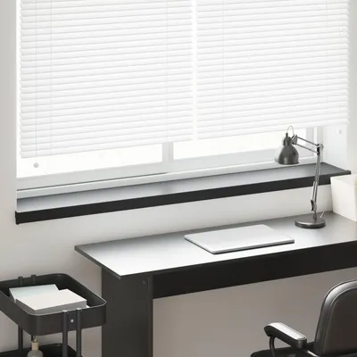 Obrázok produktu pre vidaXL Parapet čierny s drevenou štruktúrou 120 x 25 x 4,5 cm PVC