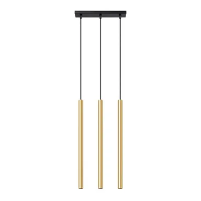 Produktbild von Pendelleuchten PASTELO 3L glanzgold 3xG9 8W Stahl 90x5x30cm Sollux Lighting
