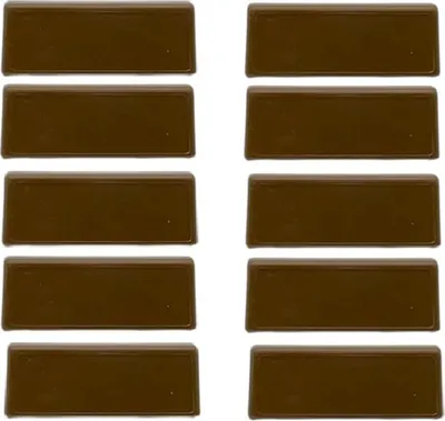Produktbild von Abdeckkappen für Fensterablauflöcher, 10er-Set, Walnuss