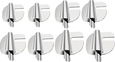 Produktbild von Nähmaschinenzubehör Rollsaumfuß, 8 Größen (3mm-10mm) für Rollsäume, Rollsaumnähfuß aus Edelstahl, Rollsaumnähfuß zum Nähen für EIN breites Nähspektrum, 8 Stück