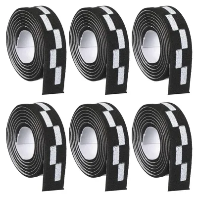 Productafbeelding van Tischtennis Kantenband Set van 6 - Zwart - 450 x 10 mm