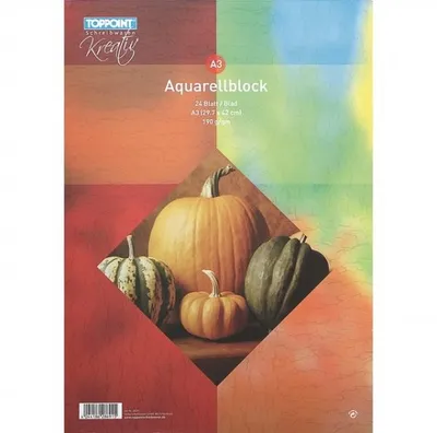 Produktbild von Aquarellblock 297x420mm DIN A3 24 Blatt 185g/m²