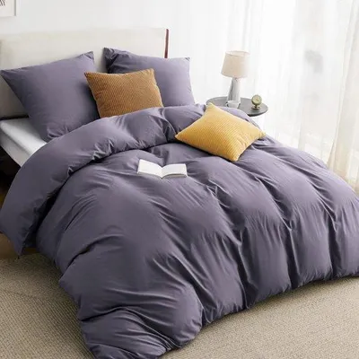 Produktbild von Ibenzoa® Bettwäsche-Set 135 x 200 cm – 2‑teilig, Mikrofaser, ‑, inkl. Kissenbezug 80 x 80 cm (Farbe: Grijspaar)