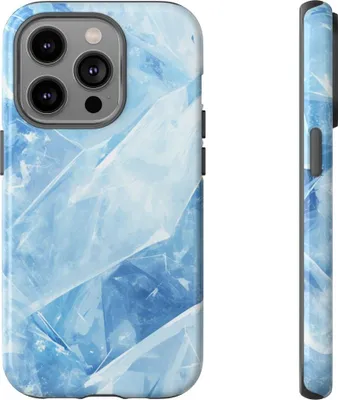 Produktbild von Blaues Eismuster – Hülle Kompatibel mit iPhone 14 Pro
