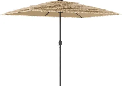 Produktbild von vidaXL Sonnenschirm mit LED und Stahlmast Braun 300x200x250 cm