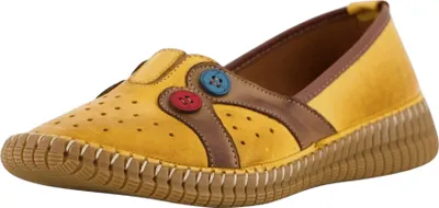 Obrázek produktu pro Gemini dámská obuv mokasíny slip-on žluté volnočasové, velikost bot:37 EU