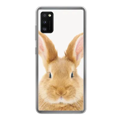 Produktbild von MuchoWow® Handyhülle Schutzhülle Hülle für Samsung Galaxy A41 Kinder - Kaninchen - Kind - Mädchen - Jungen Silikon Softcase Handy Hülle - Mobiltelefon