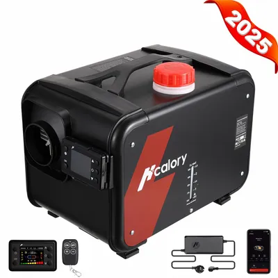 Produktbild von Hcaloryblazecore 12V/24V DC & 240V AC 5KW-8KW Luft Diesel Heizung Standheizung, bluetooth Luftheizer Air Diesel Standheizung mit Fernbedienung